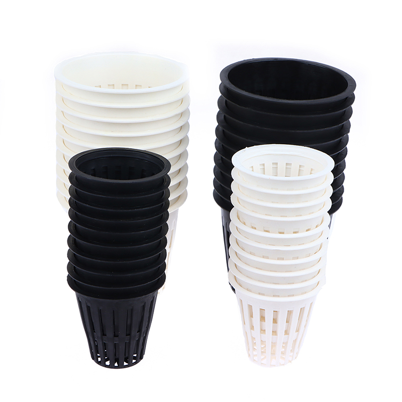 Net Pot 3 Inch - 10ชิ้น2/3นิ้วกล้วยไม้ Grow ถ้วยไฮโดรโปนิกส์ปลูกหม้อตาข่ายไร้ดินตะกร้าตาข่ายช่องอาณานิคม