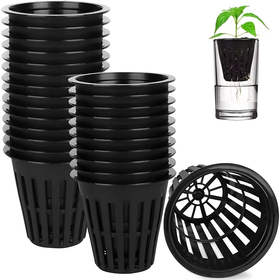 Net Pot 3 Inch - กระถางตาข่ายแบบมีร่องขนาด 2 นิ้ว 24/48 ชิ้น สำหรับปลูกพืชแบบไฮโดรโปนิกส์